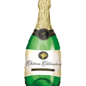 Folieballong: Champagneflaske - 35 x 91cm