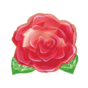 Folieballong: Blomstrende Rose - 46 x 41cm