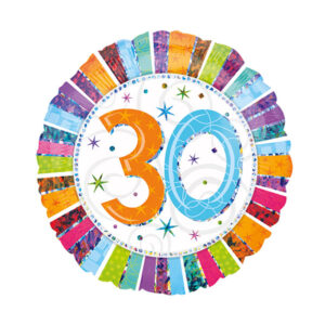 Folieballong: Fargerik - Ulike tall - 43cm - 30