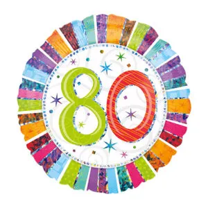 Folieballong: Fargerik - Ulike tall - 43cm - 80