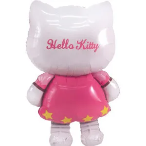 Folieballong: Gående Hello Kitty - 76 x 127cm