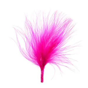 Konfetti / Fjær (20stk): Flere farger - 7cm - Fuchsia