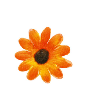 Konfetti (24stk): Blomster - Flere farger - Oransje