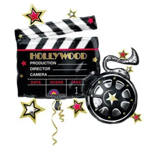 Folieballong: Hollywood klapptavle - 76 x 73cm