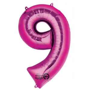 Folieballong / Tallballong: Alle Tall - Rosa - 88cm - 9