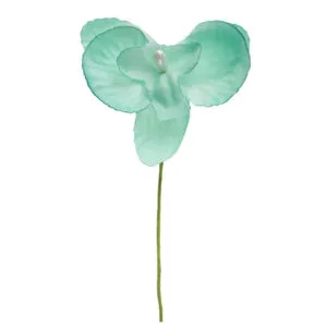 Konfetti (6stk): Orkide: Flere farger - 5 x 10cm - Mint grønn