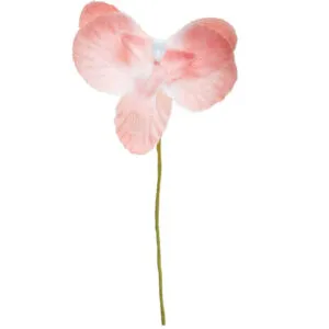 Konfetti (6stk): Orkide: Flere farger - 5 x 10cm - Rosa