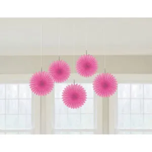 Vifte (5stk): Flere farger - 15,2cm - Rosa