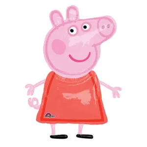 Folieballong: Gående Peppa Gris - 121 x 91cm