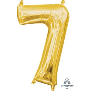 Folieballong / Tallballong: Alle Tall - Gull - 33cm - 7