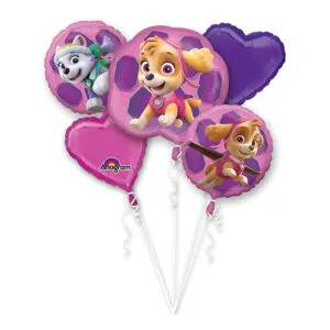 Ballongbukett: Paw Patrol Skye & Everest