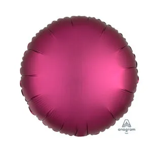 Folieballong: Sirkel - Flere farger (Matt) - 43cm - Mørk rosa (Matt)