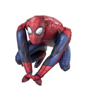 Folieballong: Sittende Spiderman - 38 x 38cm
