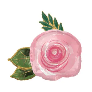Folieballong: Lys Blomst - 76 x 73cm