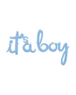Folieballong / Ballongbanner: "It's A Boy" - Flere farger - Blå