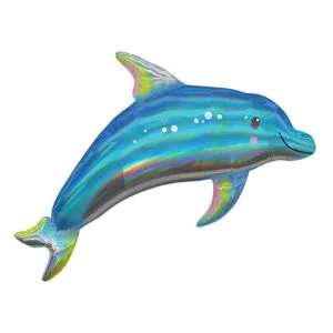 Folieballong: Delfin - 73 x 68cm
