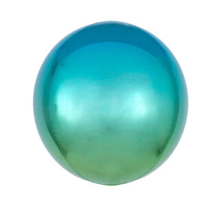 Orbz / Speilballong: Flere farger (Ombre) - 38 x 40cm - Blå & Grønn (Ombre) 2