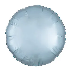 Folieballong: Sirkel - Flere farger (Matt) - 43cm - Pastel Blå (Matt)