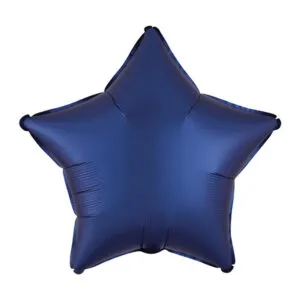 Folieballong: Stjerne - Flere farger (Matt) - 43cm - Marineblå (Matt)