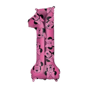 Folieballong / Tallballong: Ulike tall - Minni Mus - 27 x 66cm - 1