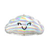 Folieballong: Iriserende Sky - 58 x 30cm