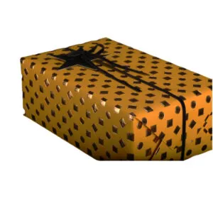 Gavepapir: 3D - Gold/Yellow 55cm - x 3meter