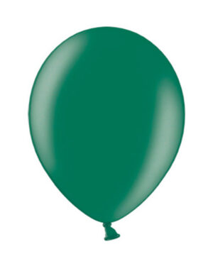 Lateksballonger (100stk): Metallic - Flere farger - 12cm - Oxford Green (Metallic)