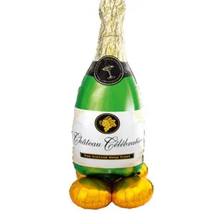 Folieballong: Bubbly Wine Bottle - 127cm