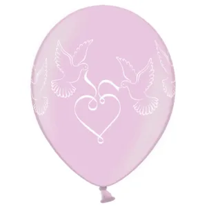 Lateksballonger (50stk): Duer - Flere farger - 30cm - Pink (Metallic)