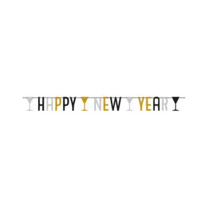 Banner / Girlander: "Happy New Year" - 180cm