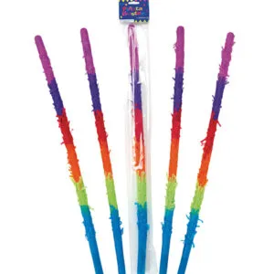 Klubbe / Pinne: til Pinata (i plast) - Fargerik - 80cm