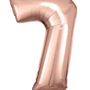 Folieballong / Tallballong: Alle Tall - Rosegull - 88cm - 7