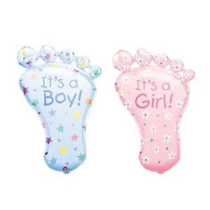 Folieballong: Fot - It'a Boy / Girl! - 22cm