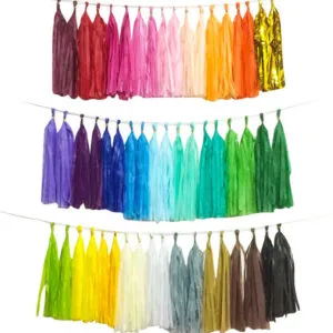 Tassels (Papir - 5stk): Flere farger - 35cm