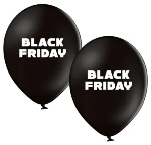 Svarte logoballonger med Black Friday-trykk