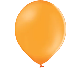 Lateksballong: Pastel - Flere farger - 12cm - Per stk - Orange (Pastel)