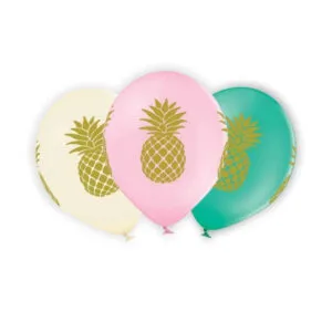 Lateksballong: Ananas - Flere farger - 30cm - Per stk - Rosa