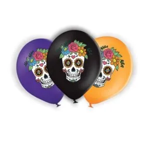 Lateksballong: Hodeskaller - Flere farger - 30cm - Per stk - Lilla