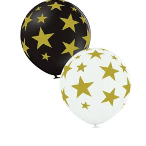 Lateksballong: Stjerner - Flere farger - 60cm