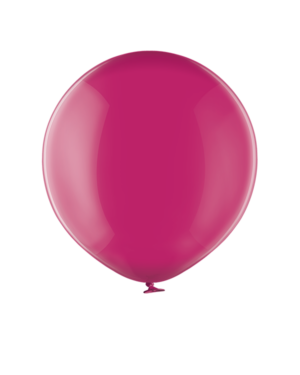 Lateksballong: Crystal - Flere farger - 60cm - Fuchsia (Crystal)