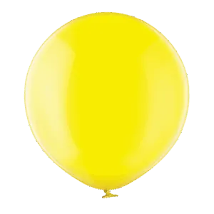 Lateksballong: Crystal - Flere farger - 60cm - Yellow (Crystal)