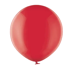 Lateksballong: Crystal - Flere farger - 60cm - Royal Red (Crystal)