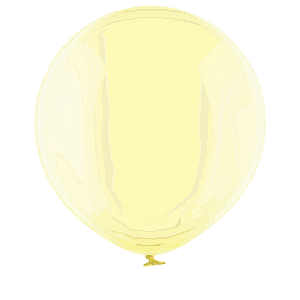 Lateksballong: Crystal - Flere farger - 90cm - Soap Yellow (Crystal)