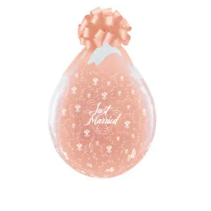 Gave i Ballong (25stk): Just Married - 48cm