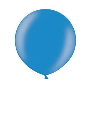 Lateksballong: Metallic - Flere farger - 90cm - Blue (Metallic)
