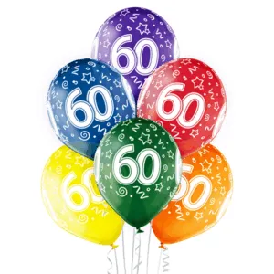 Lateksballonger (50stk): Ulike tall - 30cm - 60