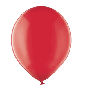 Lateksballonger (100stk): Crystal - Flere farger - 30cm - Royal Red (Crystal)