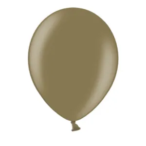 Lateksballonger (100stk): Metallic - Flere farger - 12cm - Almond (Metallic)