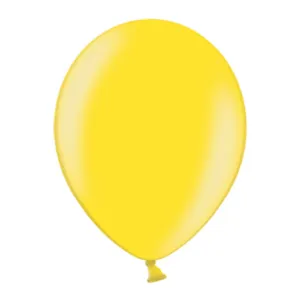 Lateksballonger (100stk): Metallic - Flere farger - 30cm - Citrus Yellow (Metallic)