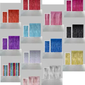 Backdrop: Frynset - Flere farger - 2,4 x 1m